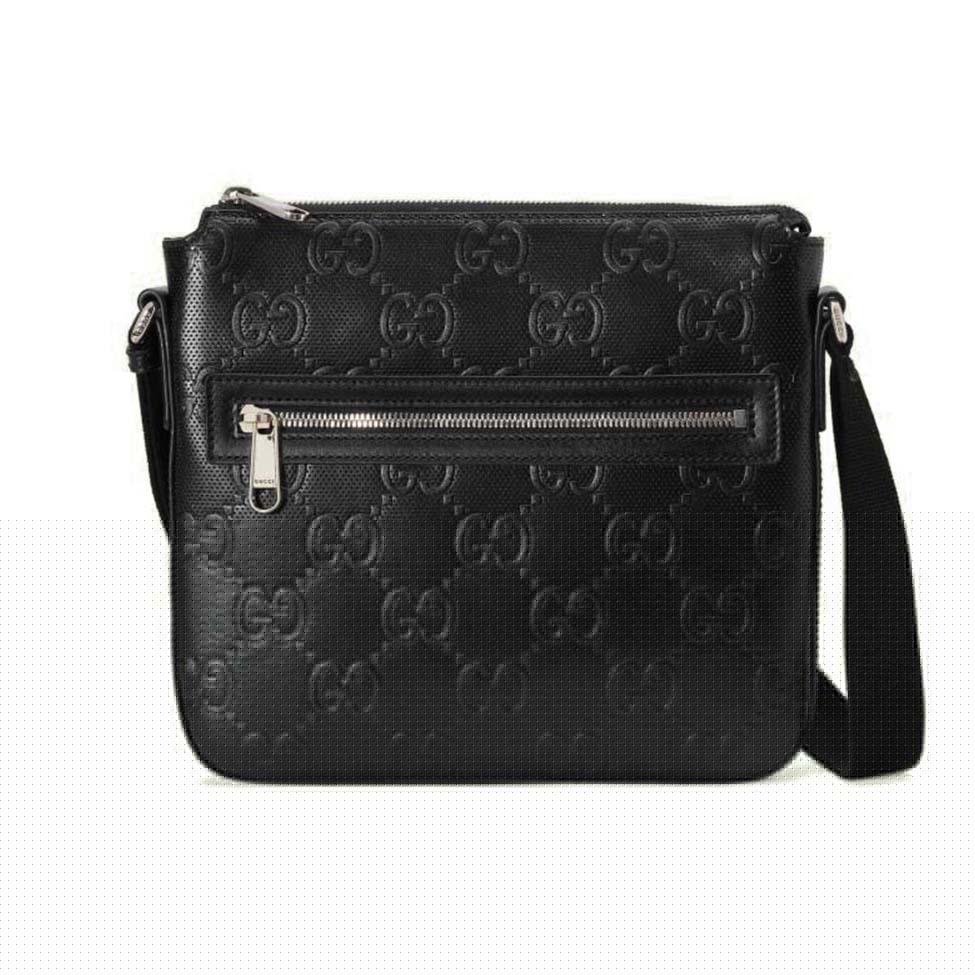 G*u*i gg embossed small messenger bag ‎406410 （26*23*3cm）
